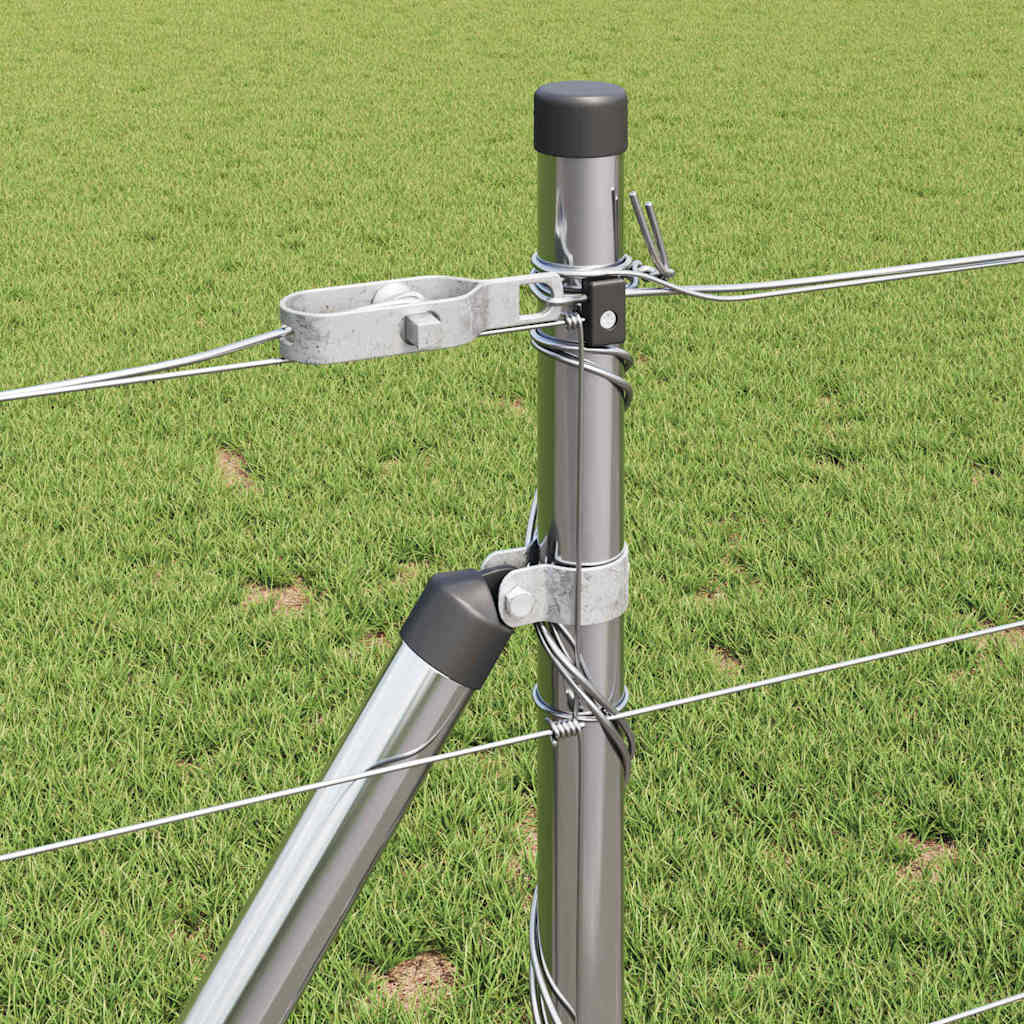 vidaXL Field Fence 0.8x100 μ Γαλβανισμένος χάλυβας