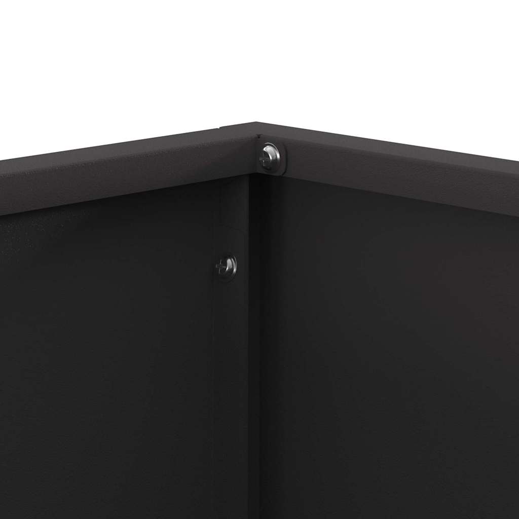 vidaXL Φωτιά Μαύρο 40 x 40 x 35 cm Ατσάλι