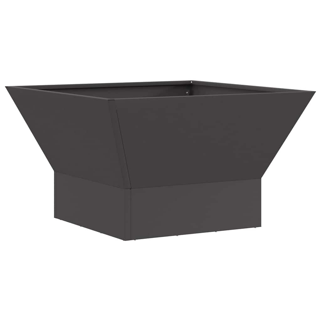 vidaXL Φωτιά σε μπολ Μαύρο 60 x 60 x 35 cm Ατσάλι Σκληρυθέν στον Αέρα
