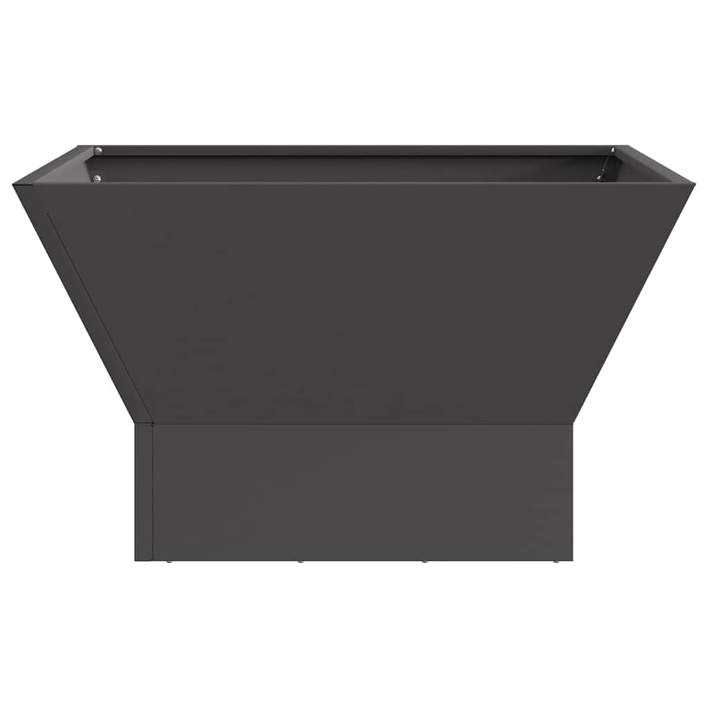 vidaXL Φωτιά σε μπολ Μαύρο 60 x 60 x 35 cm Ατσάλι Σκληρυθέν στον Αέρα
