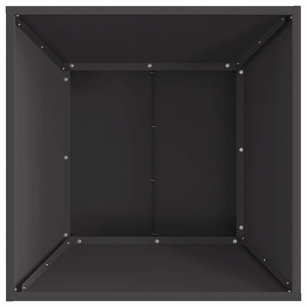 vidaXL Φωτιά σε μπολ Μαύρο 60 x 60 x 35 cm Ατσάλι Σκληρυθέν στον Αέρα