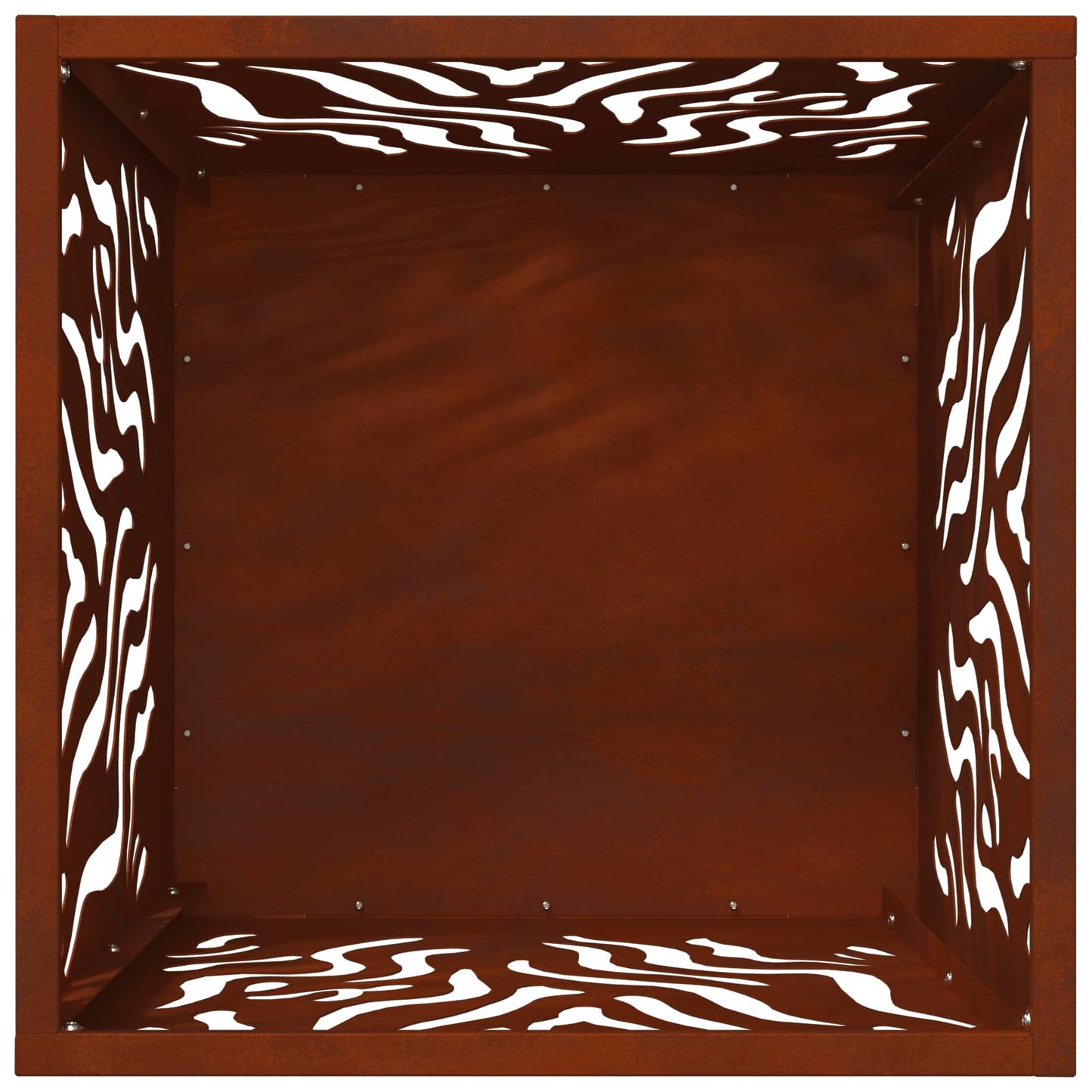 vidaXL Φωτιά Καφέ 40 x 40 x 40 cm Ατσάλι