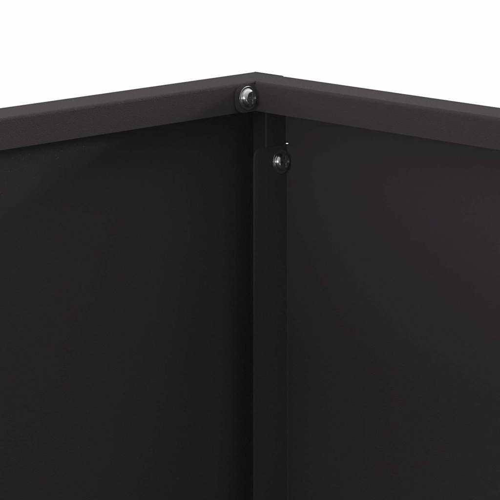 vidaXL Φωτιά Μαύρο 60 x 60 x 40 cm Ατσάλι