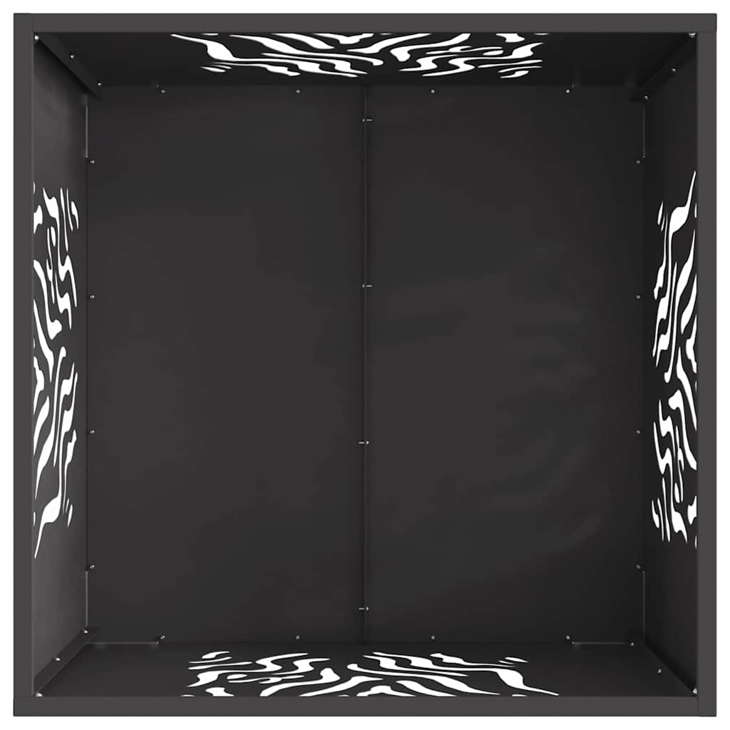 vidaXL Φωτιά Μαύρο 60 x 60 x 40 cm Ατσάλι