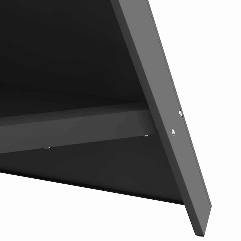 vidaXL Φωτιά Μαύρο 58 x 40 x 100 εκ. Ατσάλι