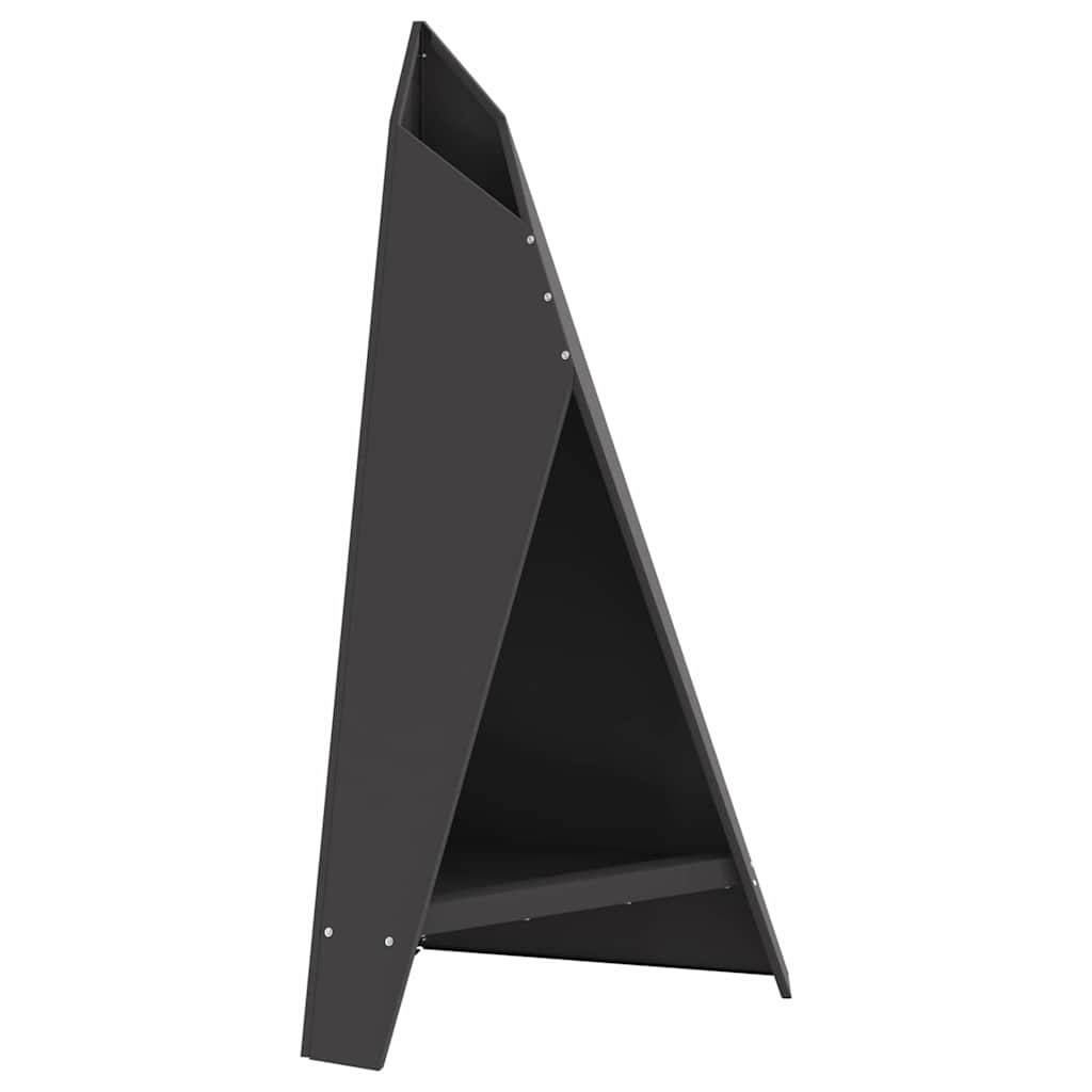 vidaXL Φωτιά Μαύρο 58 x 40 x 100 εκ. Ατσάλι