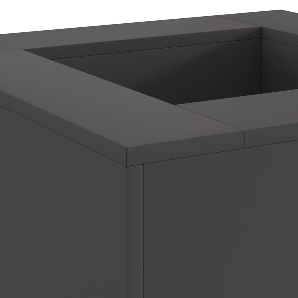 vidaXL Φωτιά Μαύρο 60 x 60 x 30 cm Ατσάλι