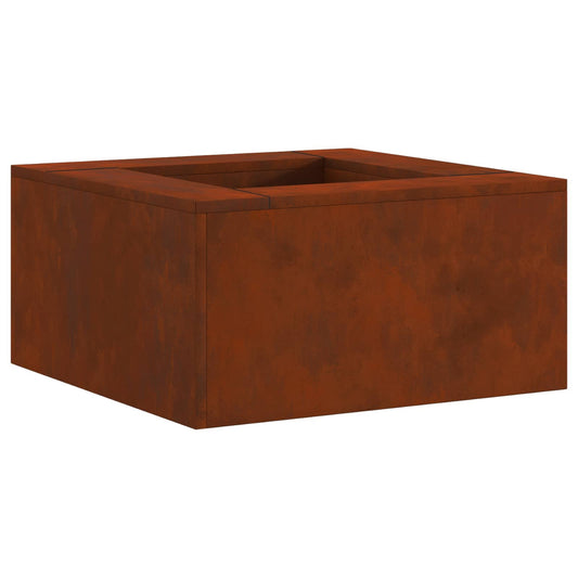 vidaXL Φωτιά Μπολ Σκ rusty 80 x 80 x 40 cm Ατσάλι Σκληρυθέν στον Αέρα