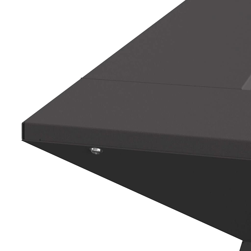 vidaXL Φωτιά Μαύρο 60 x 60 x 50 εκ Ατσάλι