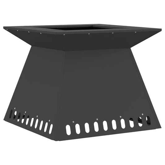vidaXL Φωτιά Μαύρο 60 x 60 x 50 εκ Ατσάλι