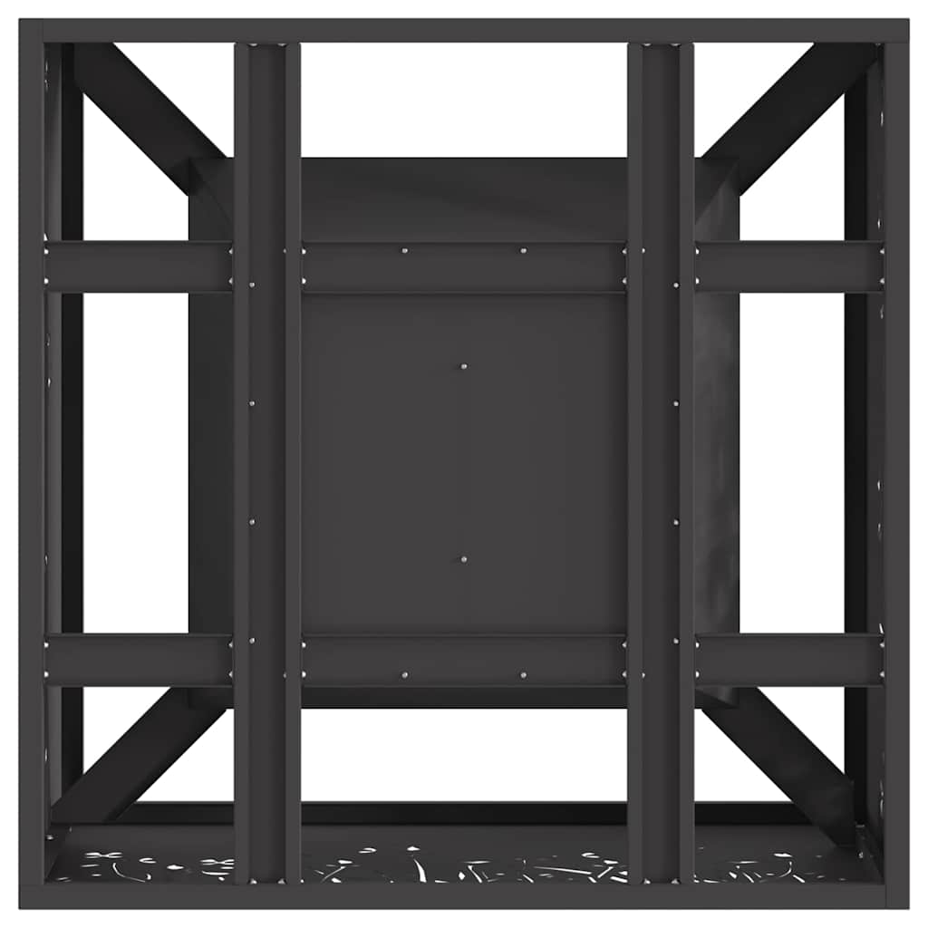 vidaXL Φωτιά Μαύρο 60 x 60 x 30 cm Ατσάλι