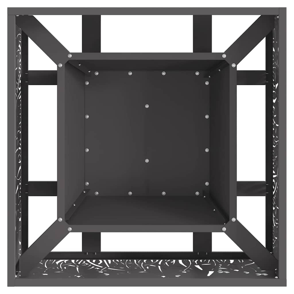 vidaXL Φωτιά Μαύρο 60 x 60 x 30 cm Ατσάλι