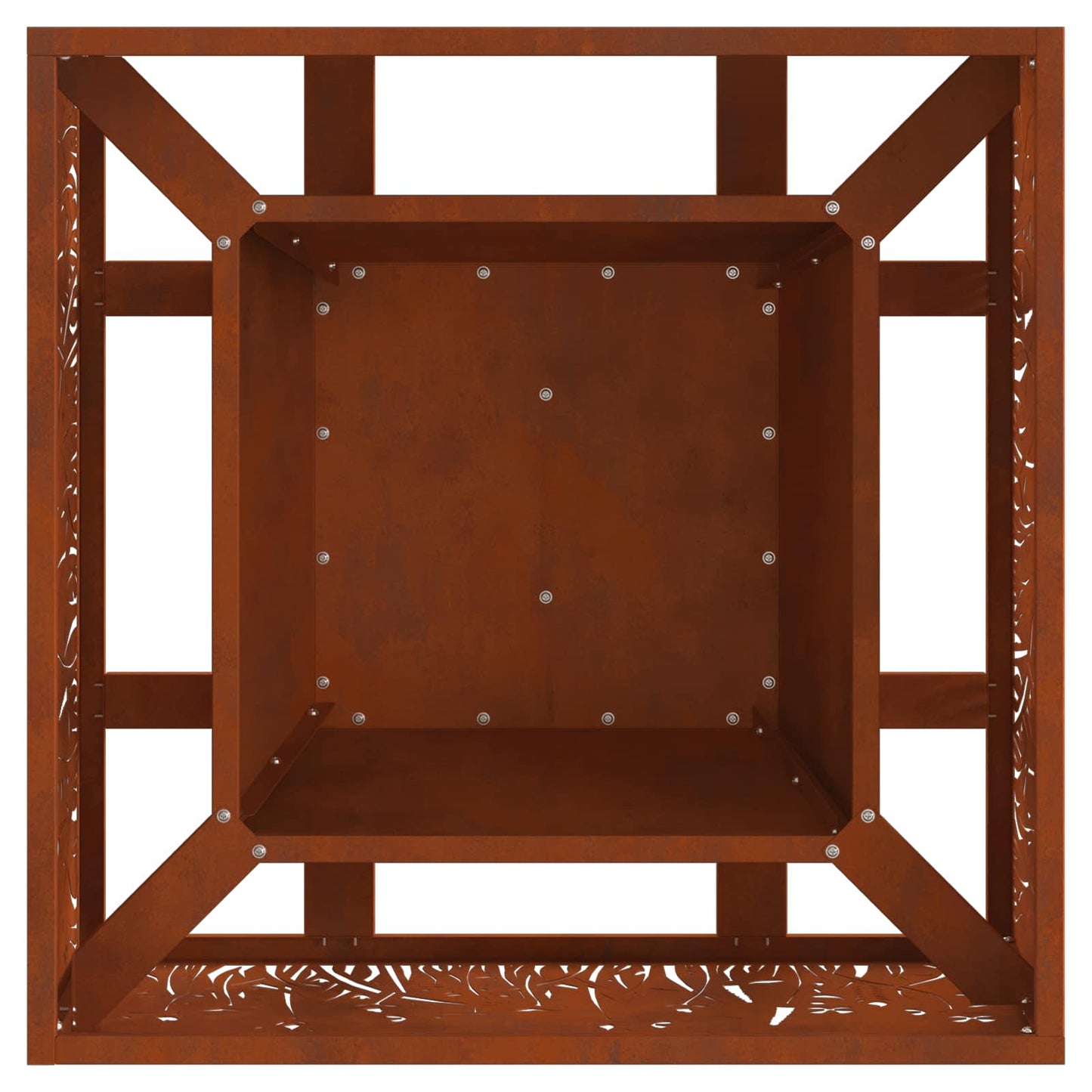 vidaXL Φωτιά Καφέ 60 x 60 x 30 cm Ατσάλι Σκληρυθέν στον Αέρα