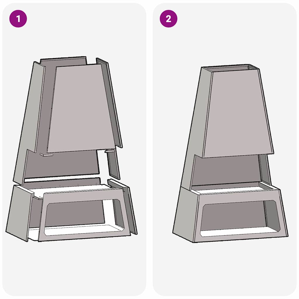 vidaXL Φωτιά Καφέ 60 x 35 x 100 εκ. Ατσάλι Σκληρυθέν στον Αέρα
