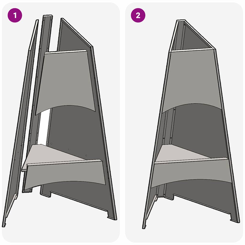vidaXL Φωτιά Καφέ 50 x 50 x 95 εκ Ατσάλι Σκληρυθέν στον Αέρα