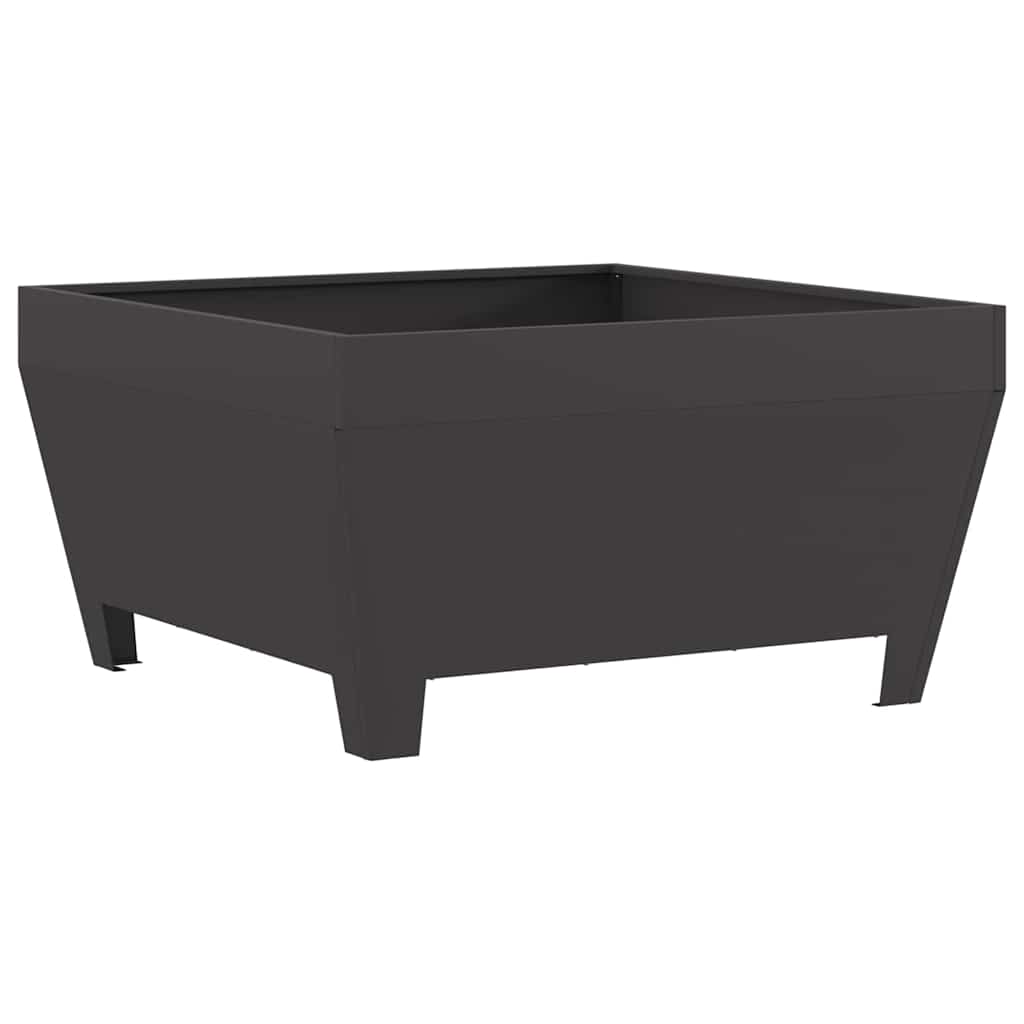 vidaXL Φωτιά Μαύρο 80 x 80 x 43 εκ. Ατσάλι