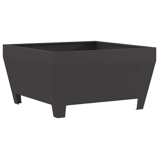 vidaXL Φωτιά Μπολ Μαύρο 80 x 80 x 43 εκ. Ατσάλι Σκληρυθέν στον Αέρα