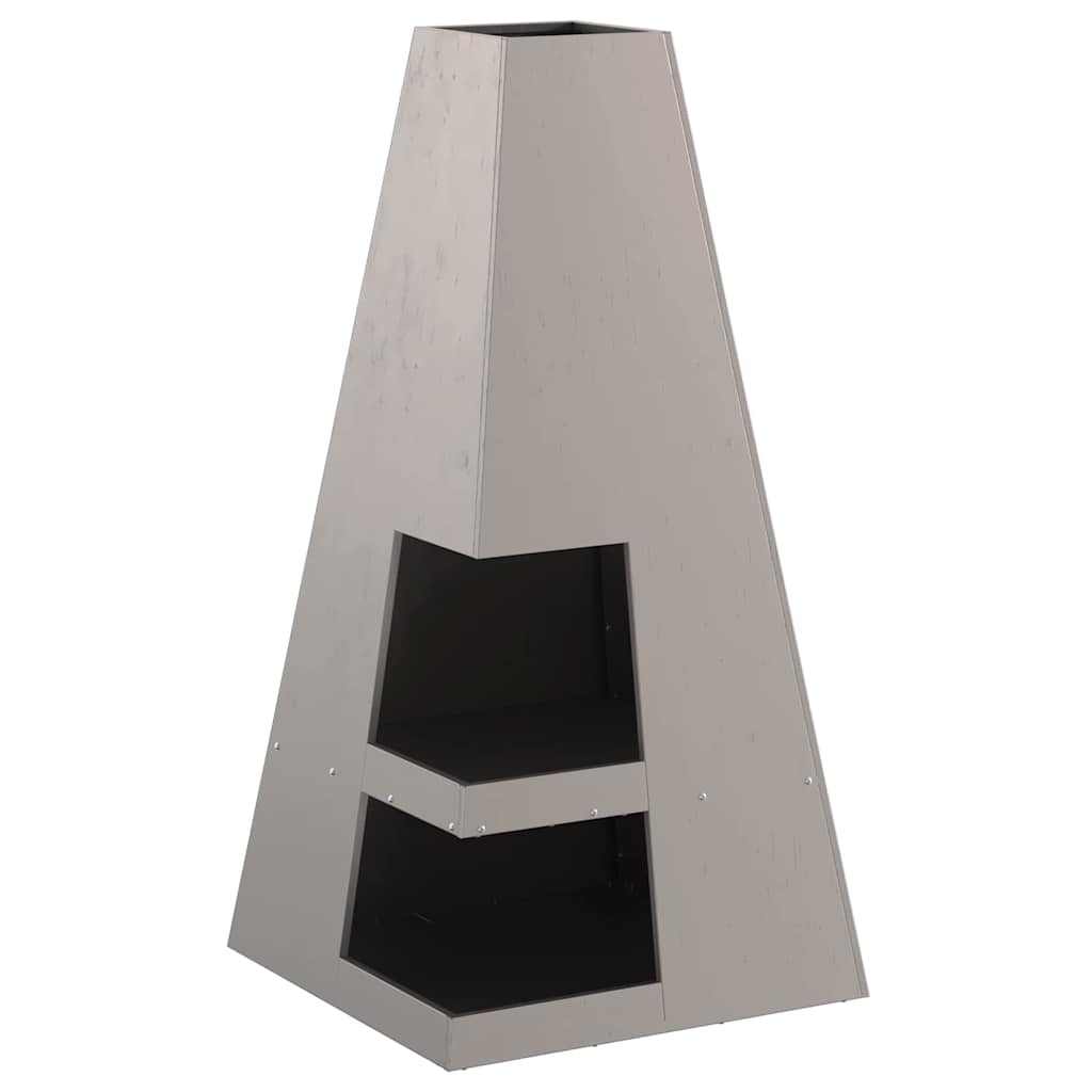 vidaXL Φωτιά Καφέ 50 x 50 x 100 cm Ατσάλι