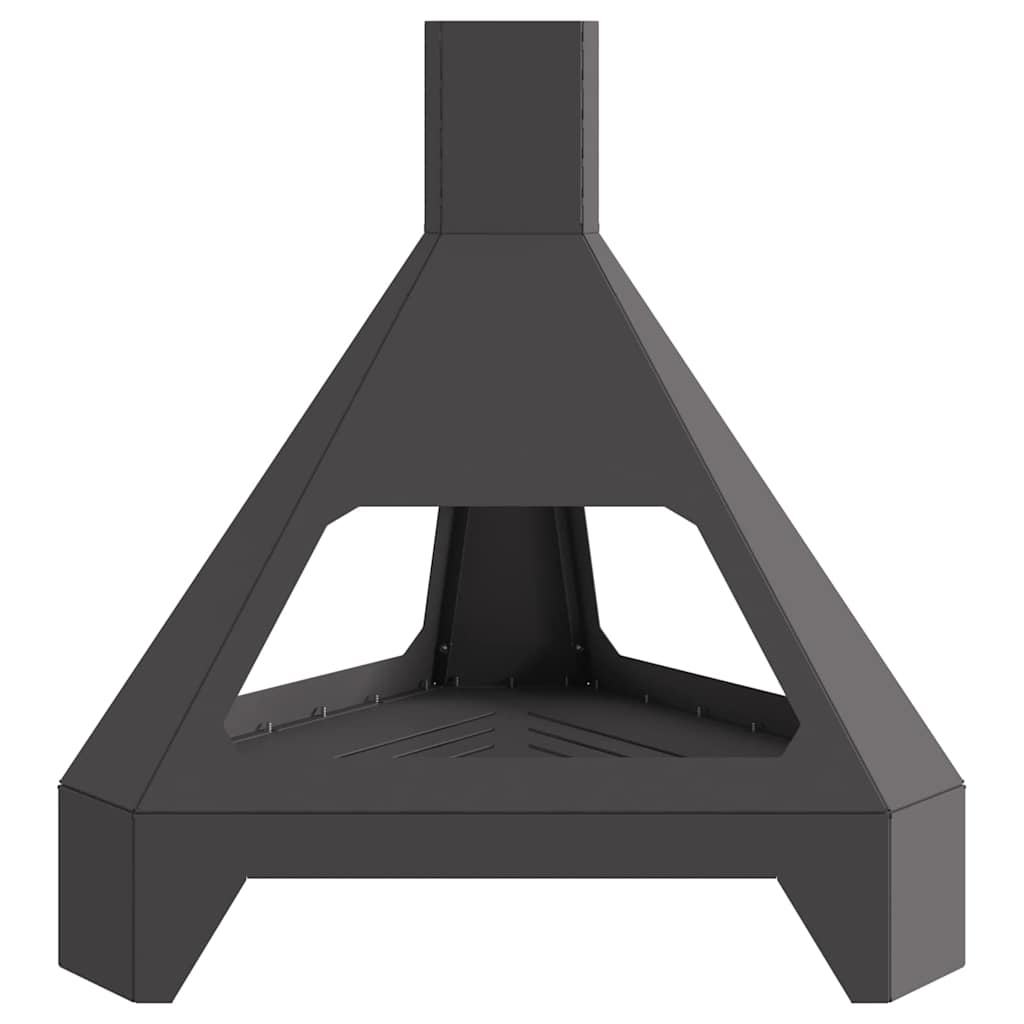 vidaXL Φωτιά Μαύρο 50 x 43 x 52 εκ. Ατσάλι