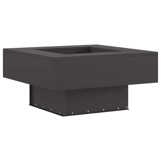 vidaXL Φωτιά σε μπολ Μαύρο 60 x 60 x 30 cm Ατσάλι Σκληρυθέν στον Αέρα