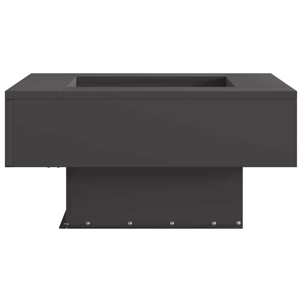 vidaXL Φωτιά σε μπολ Μαύρο 60 x 60 x 30 cm Ατσάλι Σκληρυθέν στον Αέρα