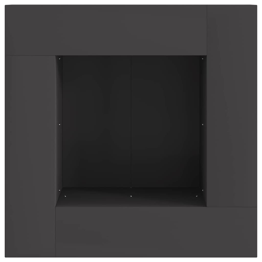 vidaXL Φωτιά σε μπολ Μαύρο 60 x 60 x 30 cm Ατσάλι Σκληρυθέν στον Αέρα