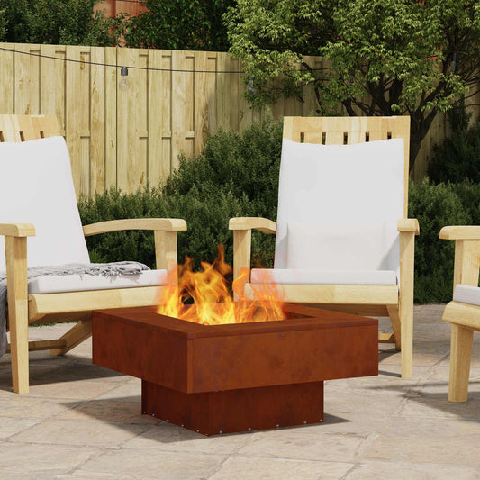 vidaXL Φωτιά Καφέ 60 x 60 x 30 cm Ατσάλι Σκληρυθέν στον Αέρα