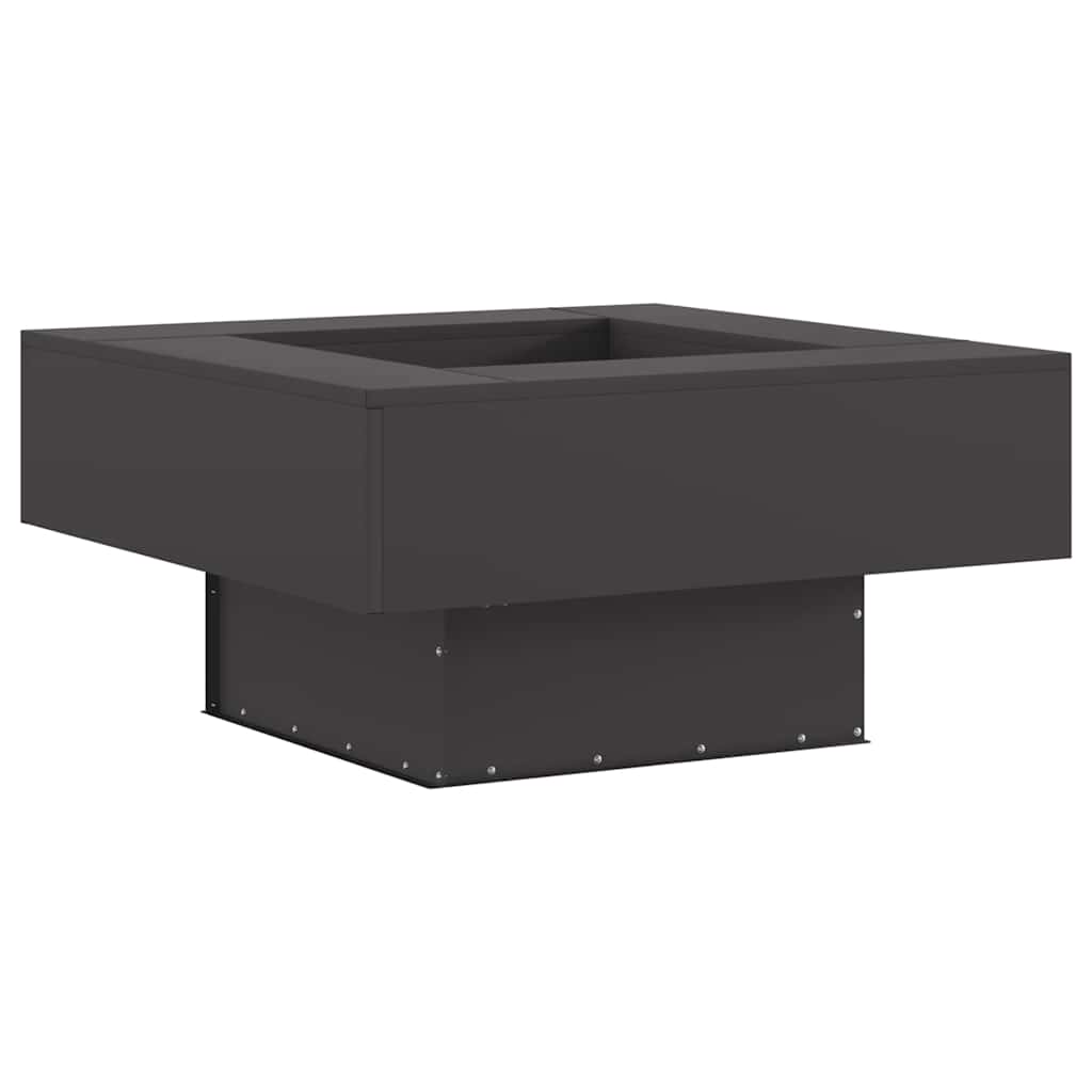 vidaXL Φωτιά Μαύρο 80 x 80 x 40 cm Ατσάλι