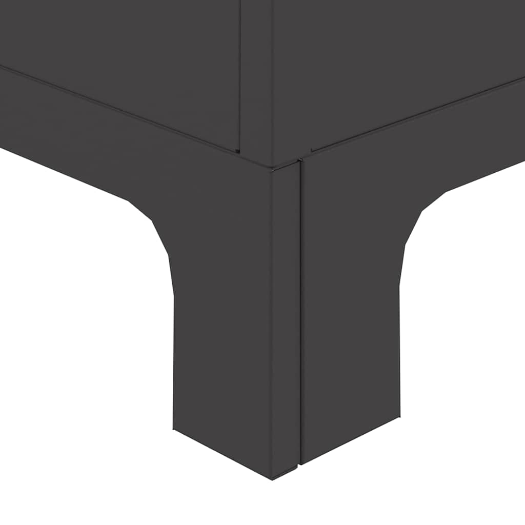 vidaXL Φωτιά Μαύρο 50 x 50 x 70 cm Ατσάλι