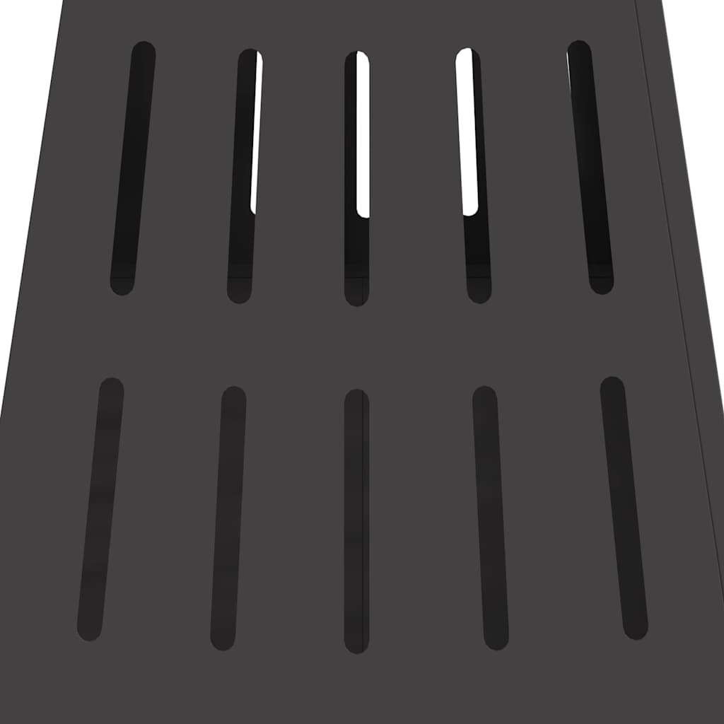 vidaXL Φωτιά Μαύρο 50 x 50 x 70 cm Ατσάλι