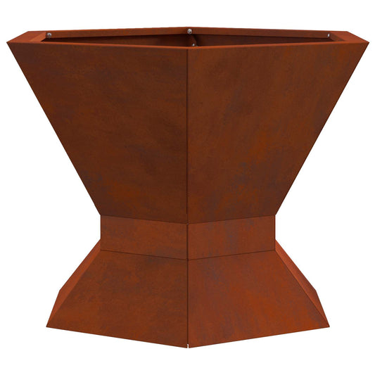 vidaXL Φωτιά Καφέ 50 x 50 x 40 cm Ατσάλι Σκληρυθέν στον Αέρα