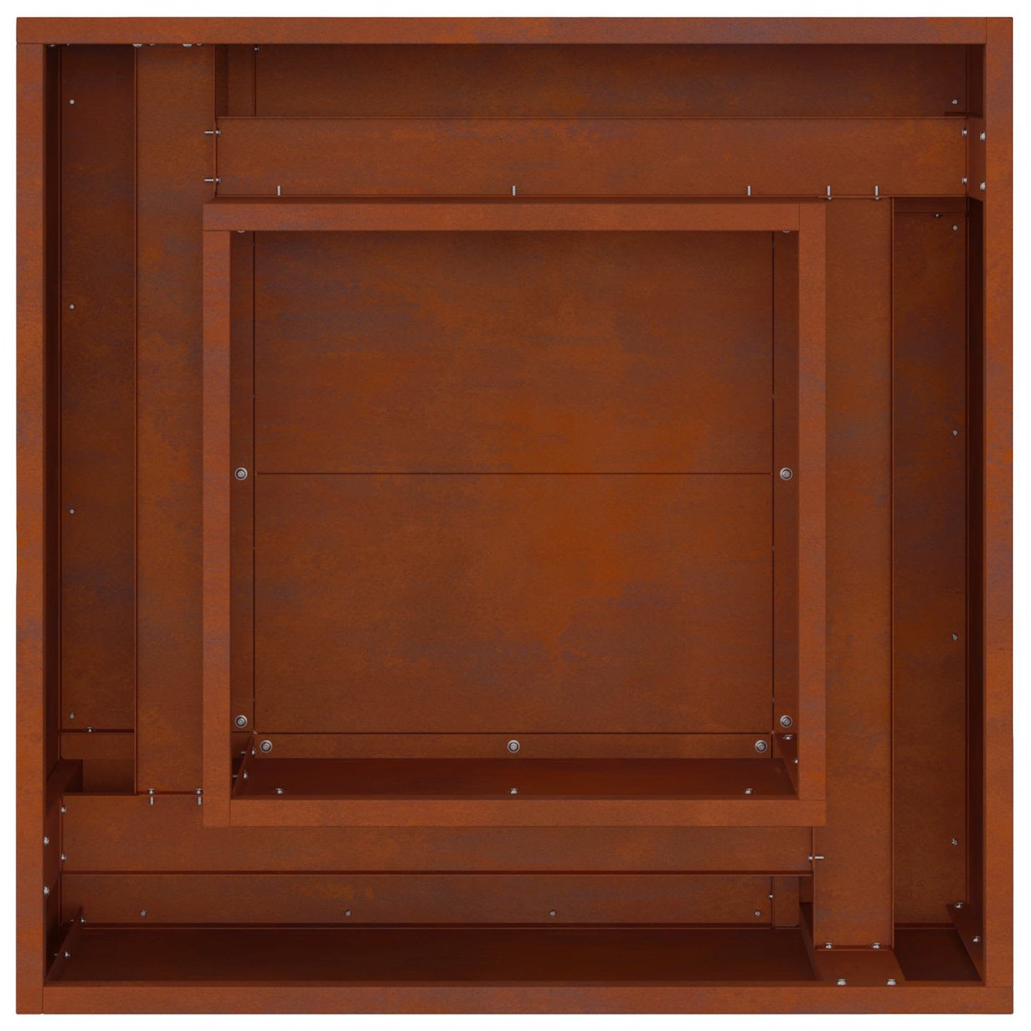 vidaXL Φωτιά Καφέ 60 x 60 x 30 cm Ατσάλι Σκληρυθέν στον Αέρα