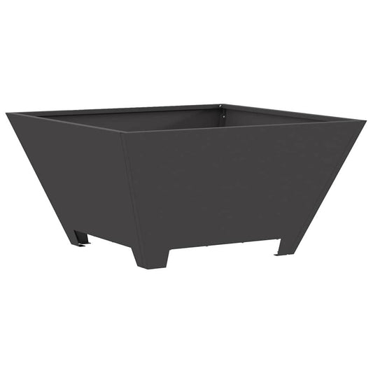 vidaXL Φωτιά σε μπολ Μαύρο 60 x 60 x 30 cm Ατσάλι Σκληρυθέν στον Αέρα