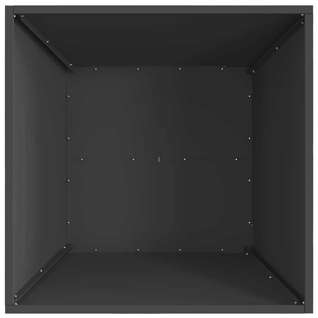 vidaXL Φωτιά Μαύρο 60 x 60 x 30 cm Ατσάλι