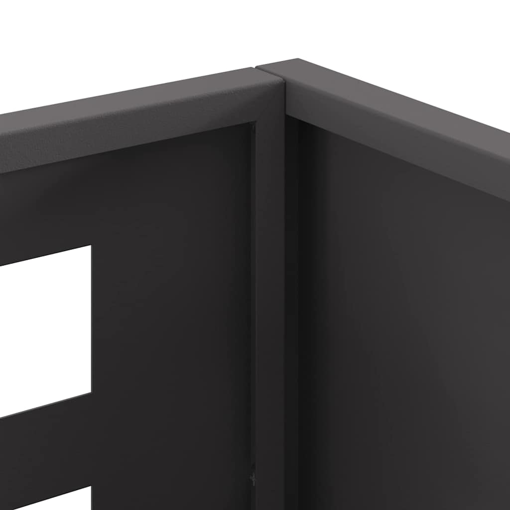 vidaXL Φωτιά Μαύρο 50 x 30 x 40 εκ. Ατσάλι