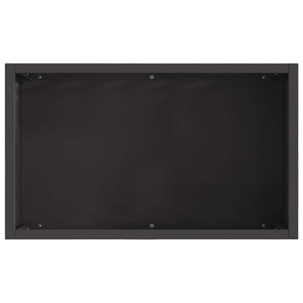 vidaXL Φωτιά Μαύρο 50 x 30 x 40 εκ. Ατσάλι