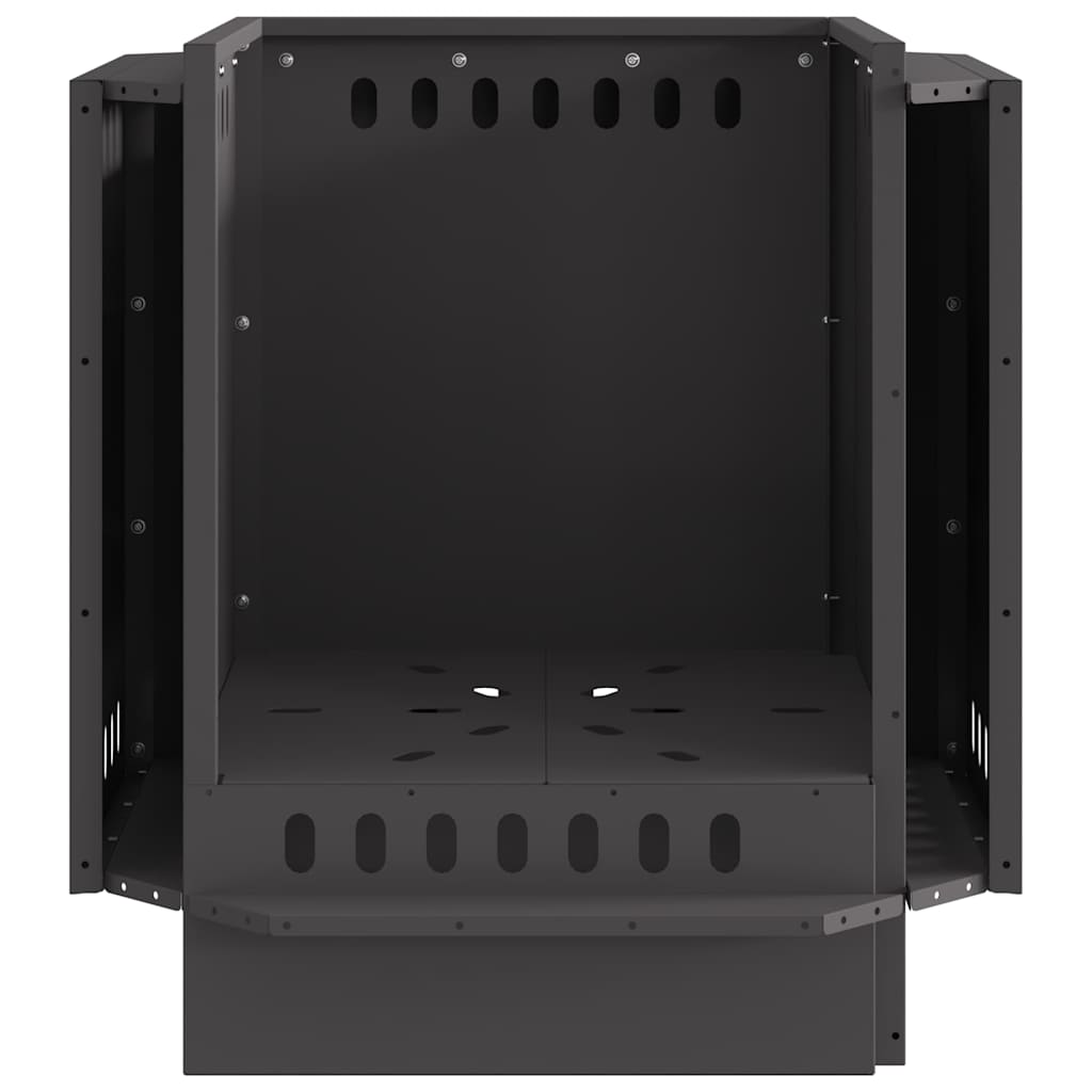 vidaXL Σόμπα Φωτιάς Χωρίς Καπνό Μαύρο 48 x 48 x 51 cm Ατσάλι