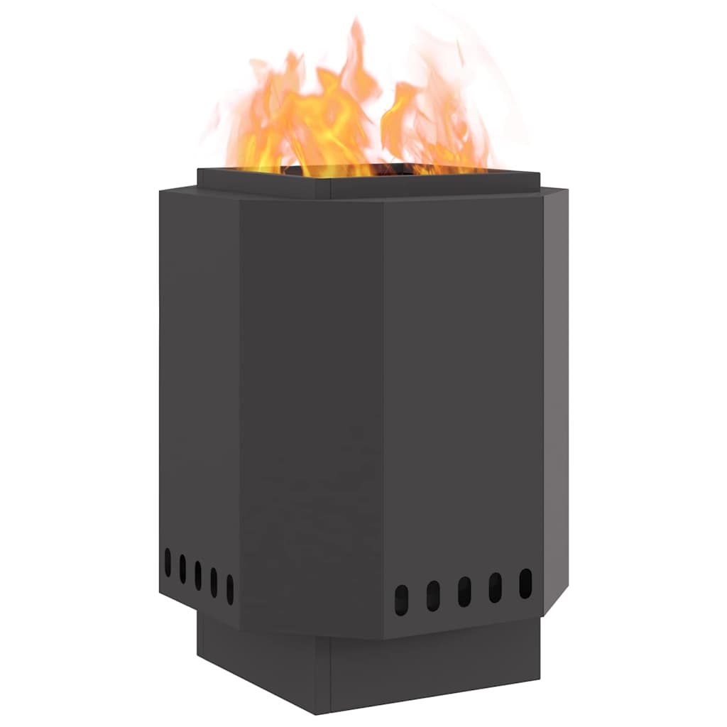 vidaXL Σόμπα Φωτιάς Χωρίς Καπνό Μαύρο 38 x 38 x 51 cm Ατσάλι