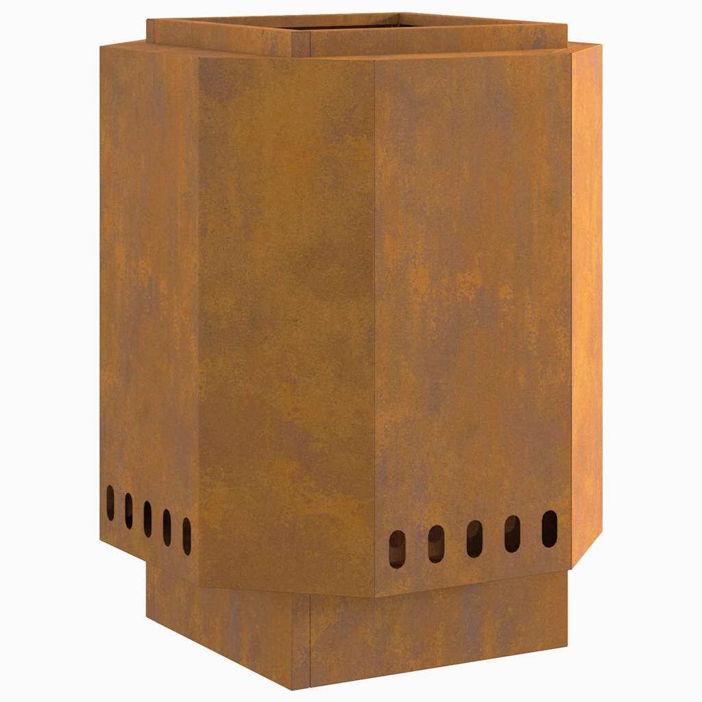 vidaXL Σόμπα Φωτιάς Χωρίς Καπνό Καφέ 38 x 38 x 51 cm Ατσάλι καιρό