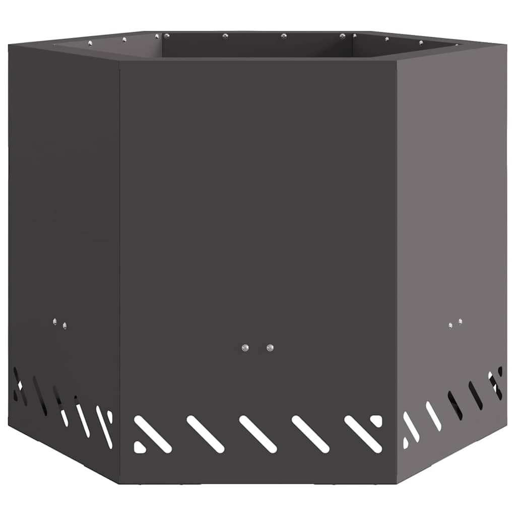 vidaXL Σόμπα Φωτιάς Χωρίς Καπνό Μαύρο 58 x 58 x 51 cm Ατσάλι