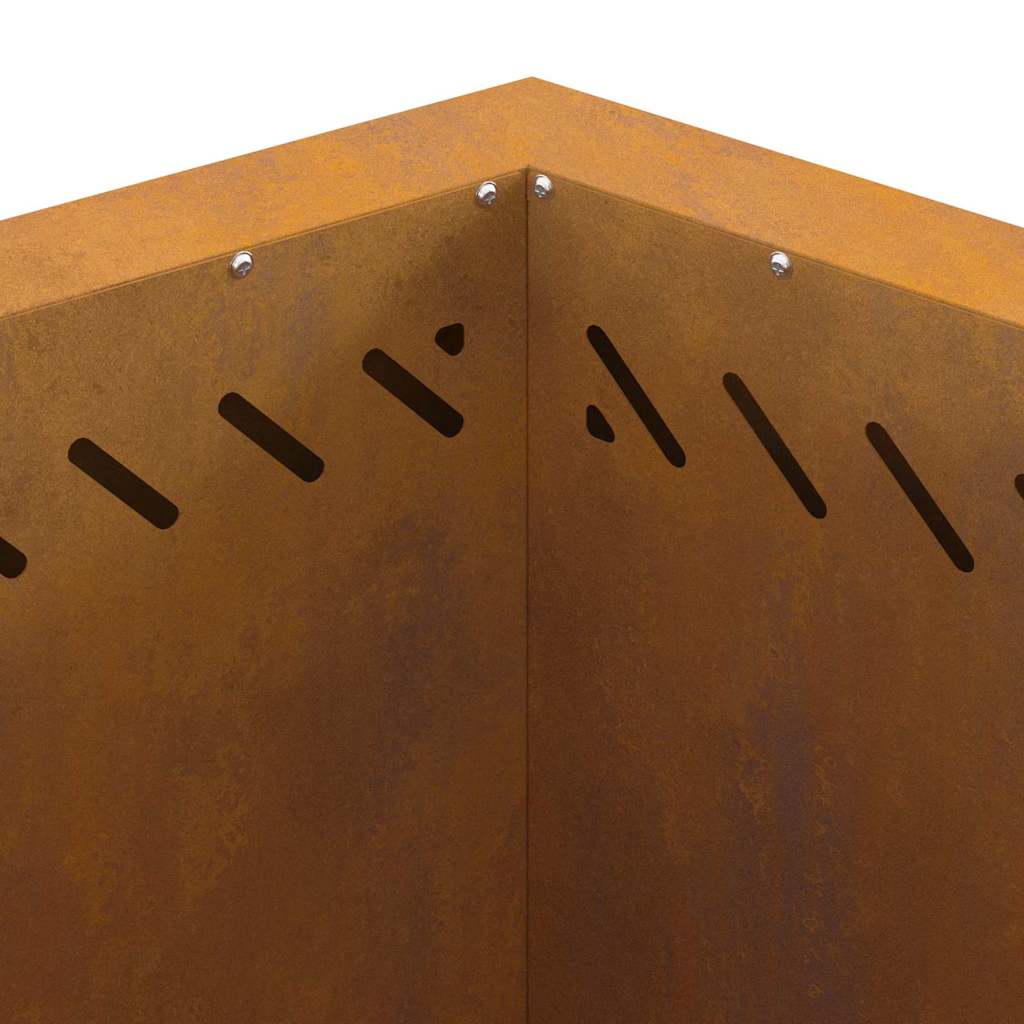 vidaXL Σόμπα Φωτιάς Χωρίς Καπνό Καφέ 58 x 58 x 51 cm Ατσάλι καιρό
