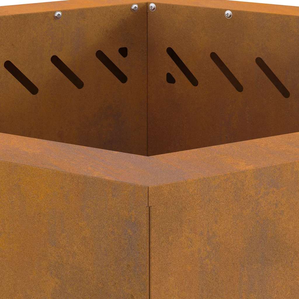vidaXL Σόμπα Φωτιάς Χωρίς Καπνό Καφέ 58 x 58 x 51 cm Ατσάλι καιρό