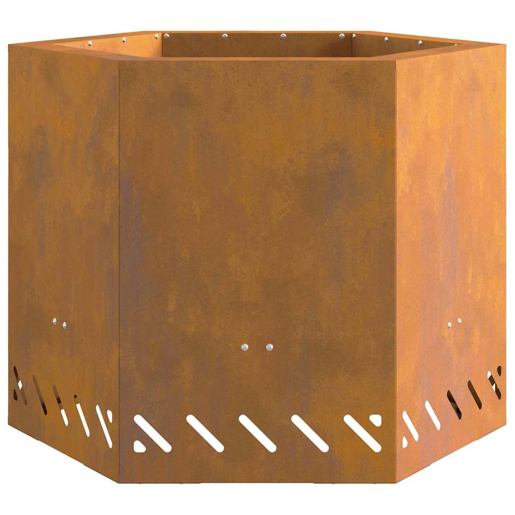 vidaXL Σόμπα Φωτιάς Χωρίς Καπνό Καφέ 58 x 58 x 51 cm Ατσάλι καιρό