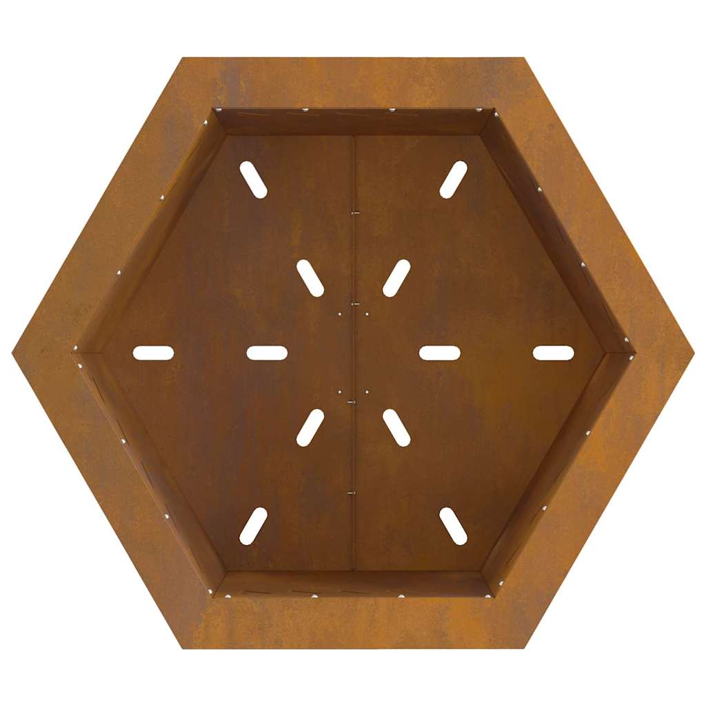 vidaXL Σόμπα Φωτιάς Χωρίς Καπνό Καφέ 58 x 58 x 51 cm Ατσάλι καιρό