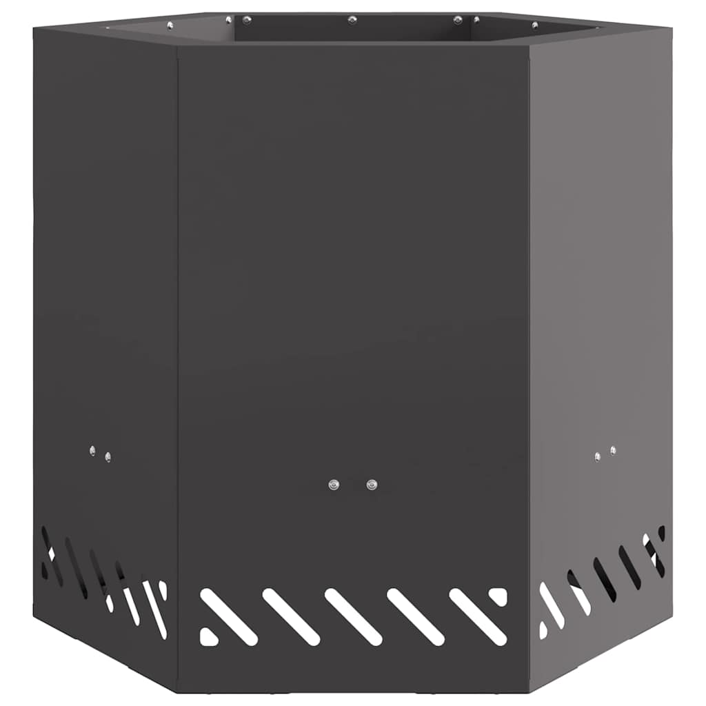 vidaXL Σόμπα Φωτιάς Χωρίς Καπνό Μαύρο 48 x 48 x 51 cm Ατσάλι