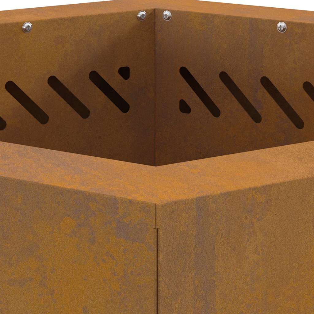 vidaXL Σόμπα Φωτιάς Χωρίς Καπνό Καφέ 48 x 48 x 51 cm Ατσάλι καιρό