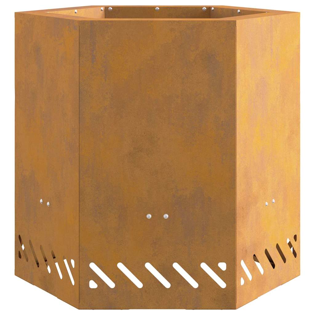 vidaXL Σόμπα Φωτιάς Χωρίς Καπνό Καφέ 48 x 48 x 51 cm Ατσάλι καιρό