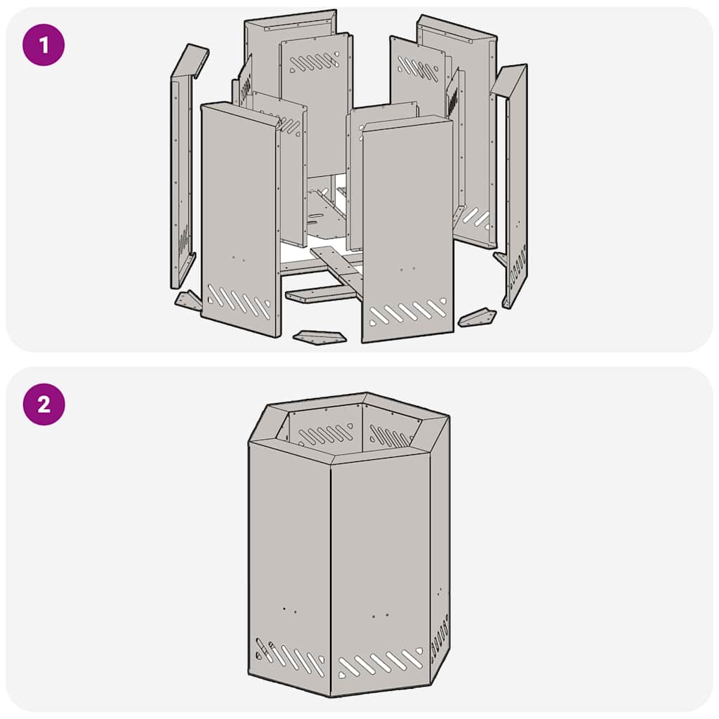 vidaXL Σόμπα Φωτιάς Χωρίς Καπνό Μαύρο 38 x 38 x 51 cm Ατσάλι