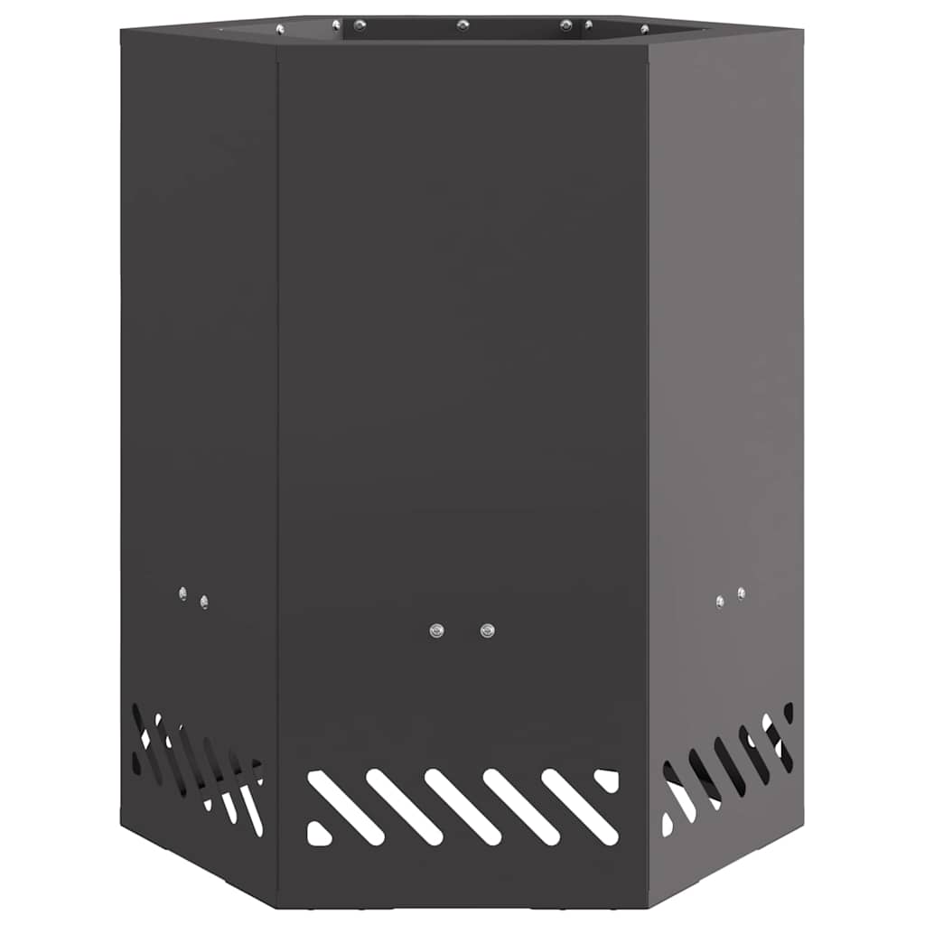 vidaXL Σόμπα Φωτιάς Χωρίς Καπνό Μαύρο 38 x 38 x 51 cm Ατσάλι