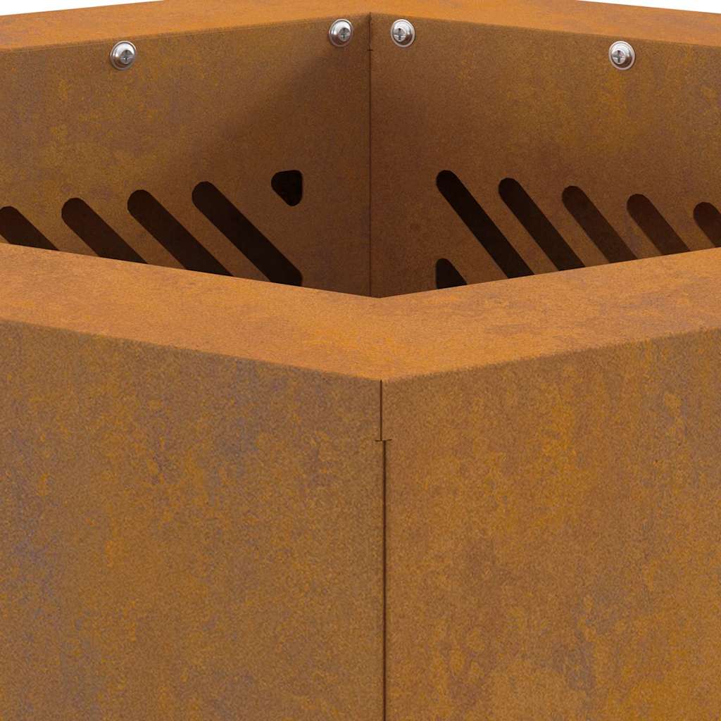 vidaXL Σόμπα Φωτιάς Χωρίς Καπνό Καφέ 38 x 38 x 51 cm Ατσάλι καιρό